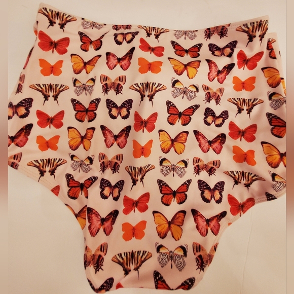 Kortni Jeane Butterfly High Waist Swim Bottoms Size Small - Picture 3 of 3